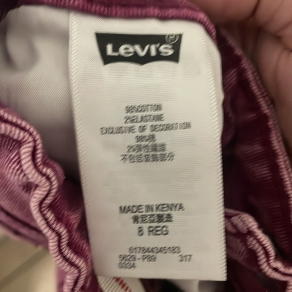 Levi's Pink Skinny Jeans Vibrant Style - Picture 4 of 12